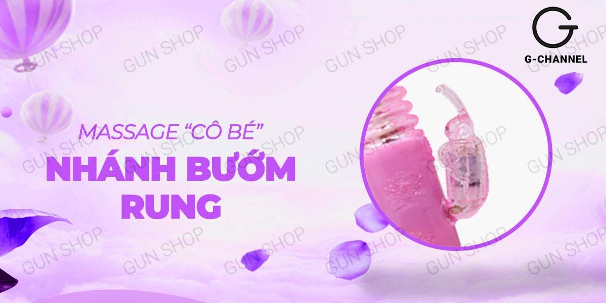 Dương vật giả rung thụt 3 chế độ Butterfly Dance siêu thật