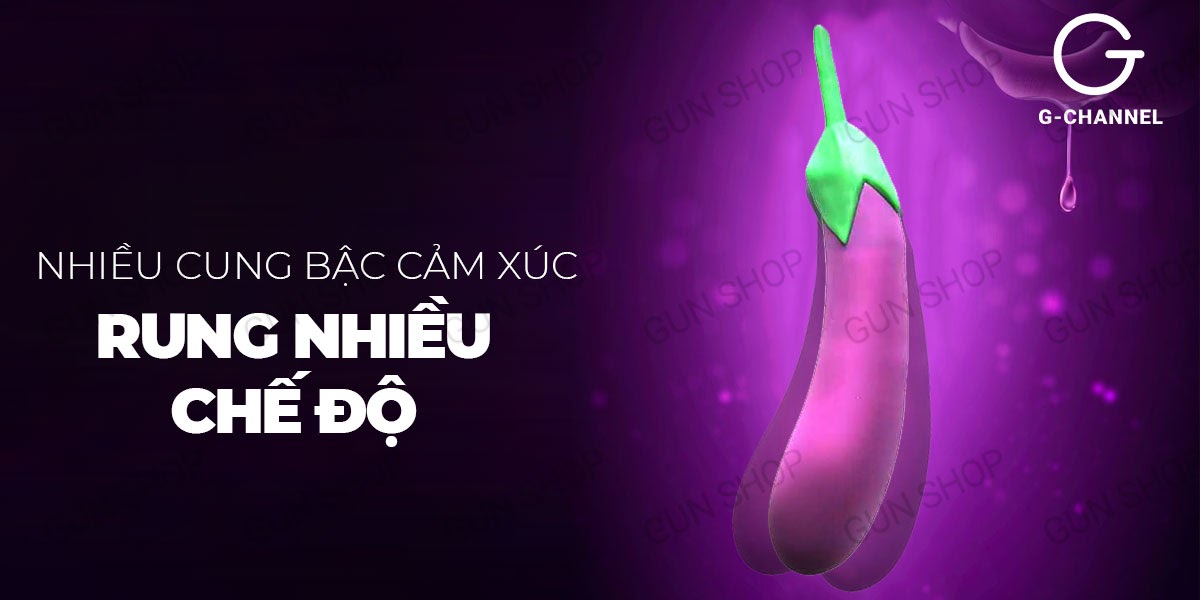 Dương vật giả quả cà tím đa chế độ rung siêu mềm mại, giá tốt