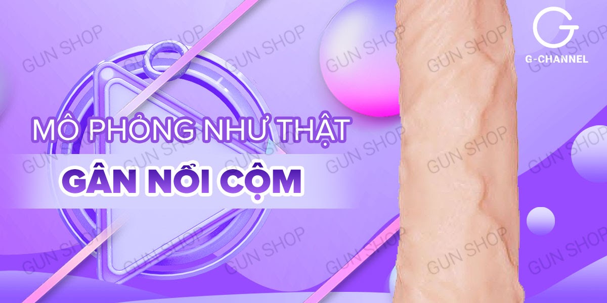Dương vật giả Lovetoy Real Softee rung mạnh 10 chế độ pin siêu bền