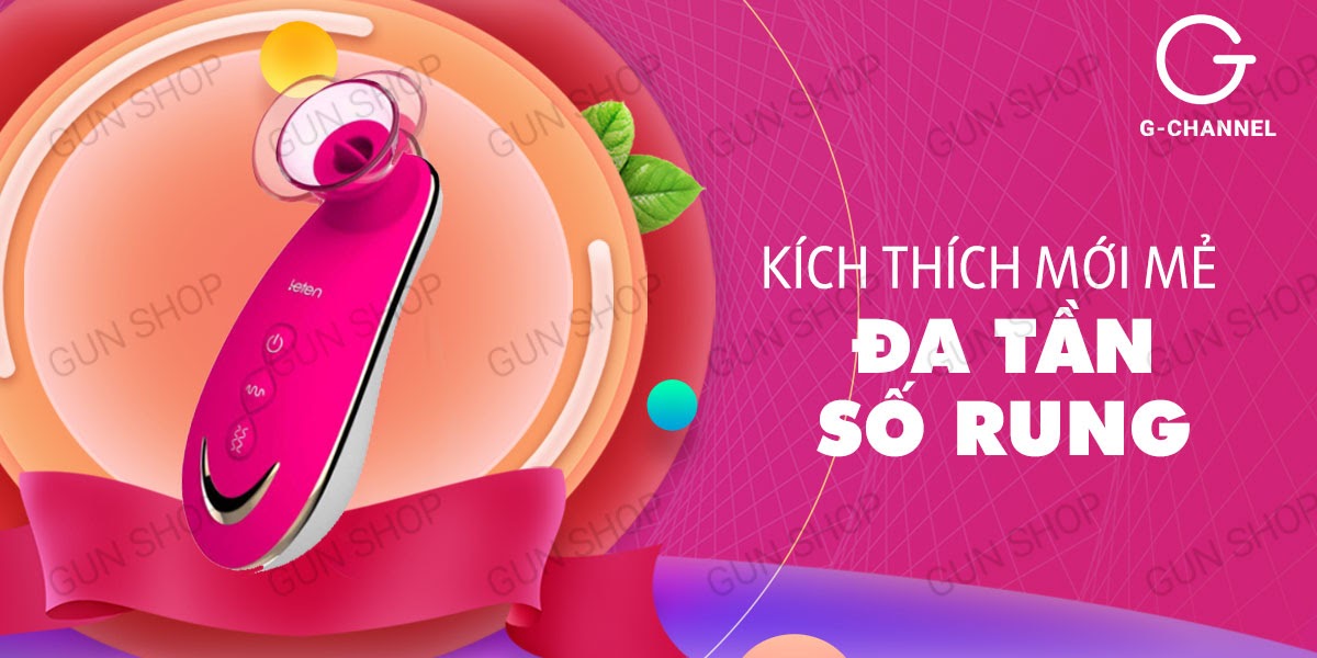 Máy rung kích thích âm đạo lưỡi giả Leten Sucker siêu thật