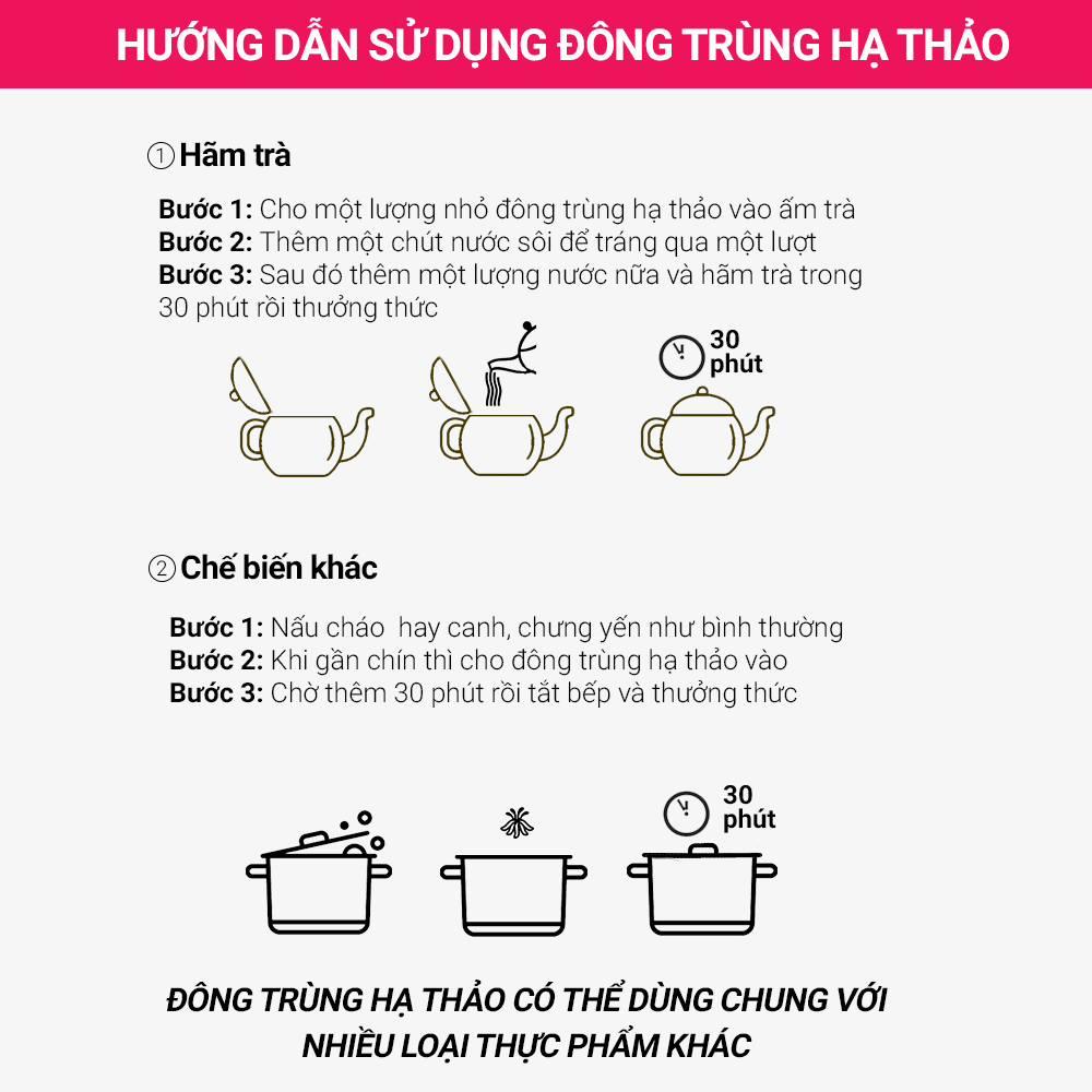 Đông trùng hạ thảo Toro 10g - tăng cường sinh lý, bồi bổ cơ thể, miễn dịch