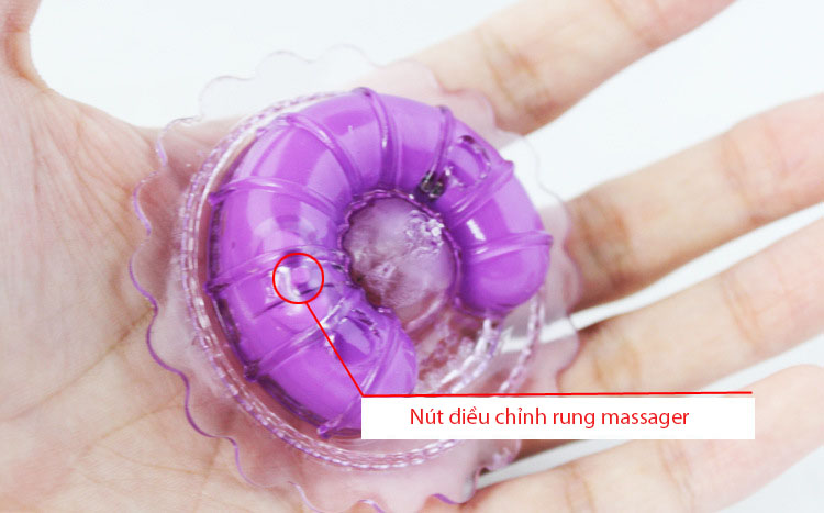 Máy Massager Nhũ Hoa Mini Silicon Mát Xa Kích Thích Tăng Hưng Phấn
