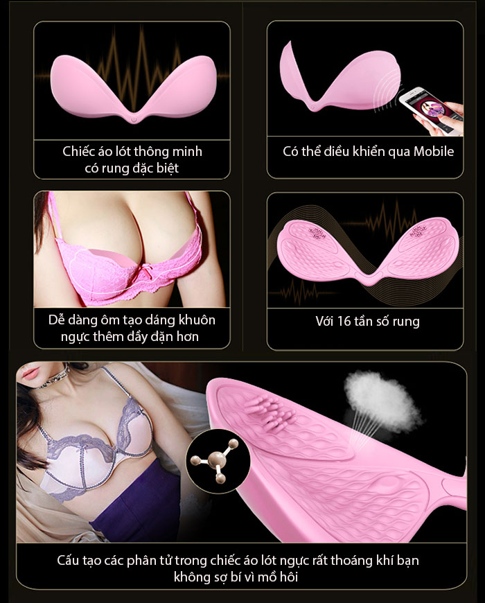 Áo Lót Massage Ngực I-Smart - Tăng Kích Thước, Điều Khiển Qua App