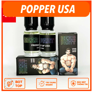 Popper Bear Party 10ml kích thích cực mạnh tăng khoái cảm nhanh