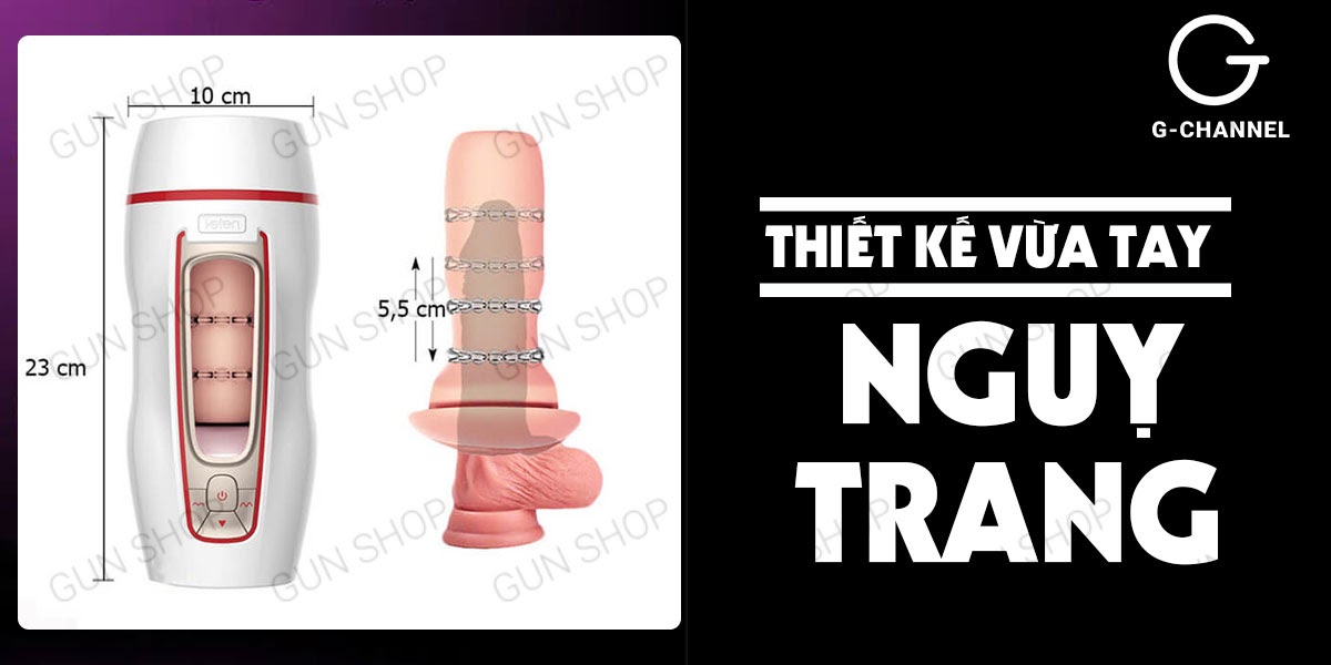 Âm đạo giả Leten 7 chế độ rung sạc pin cao cấp thăng hoa