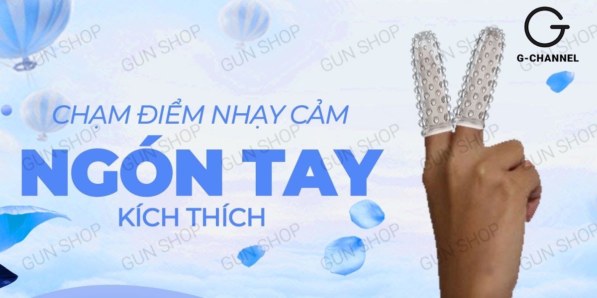 Bao cao su 2 ngón tay Aichao gai lớn mềm mại kích thích thăng hoa
