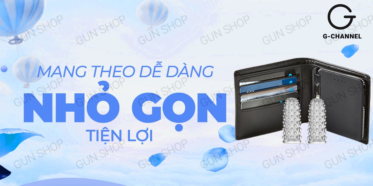 Bao cao su 2 ngón tay Aichao gai lớn mềm mại kích thích thăng hoa