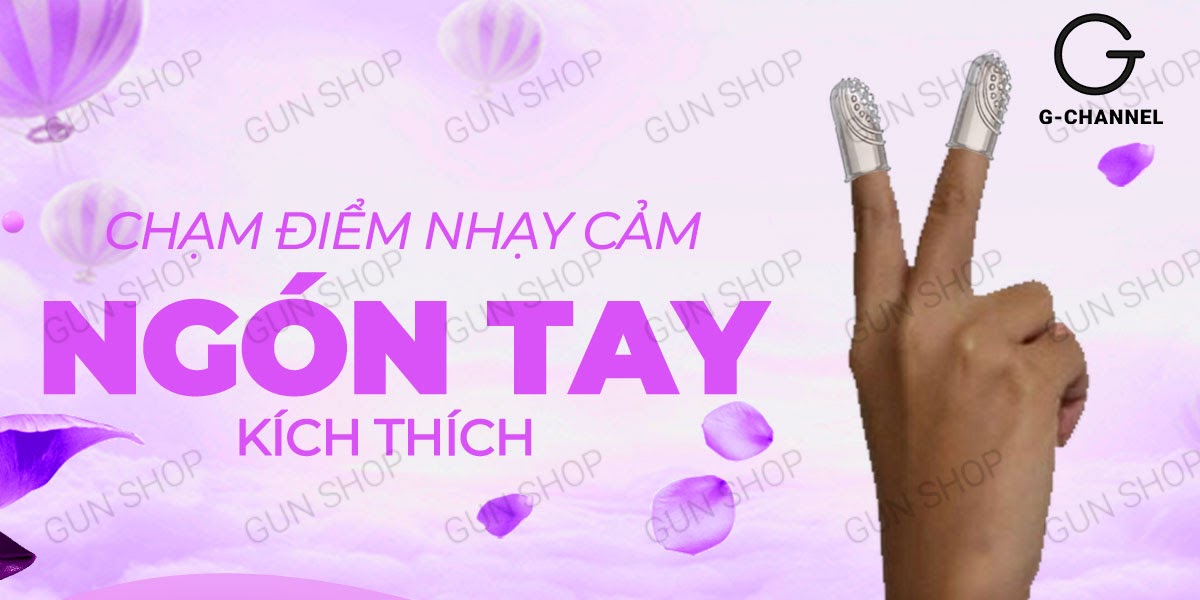 Bao cao su gân gai 2 ngón tay Aichao kích thích mạnh mẽ hộp 2 cái