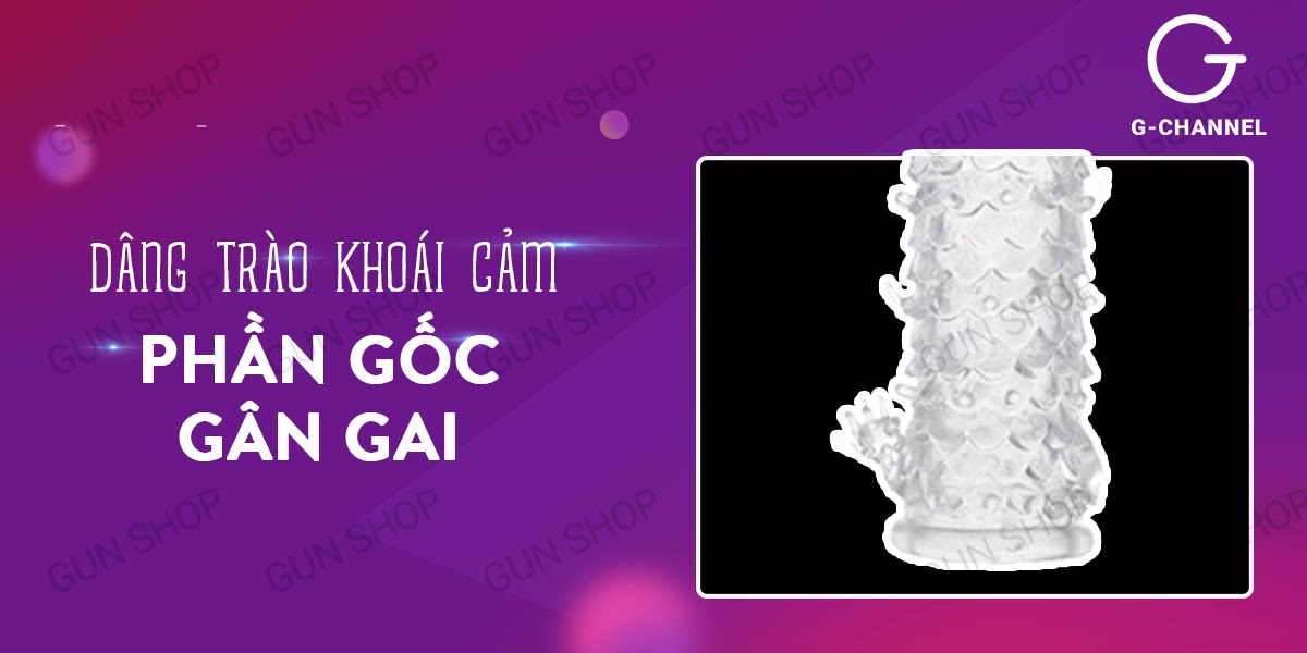 Bao cao su đôn dên Baile vảy cá tăng kích thước kích thích khoái cảm