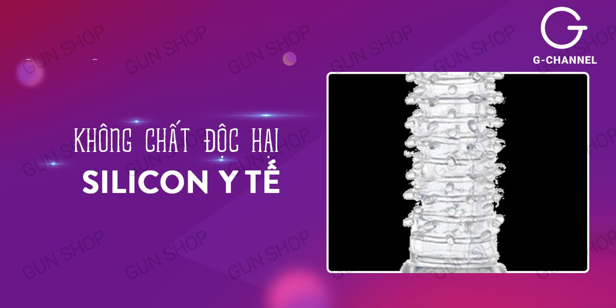 Bao cao su đôn dên Baile Pharaon silicon gai tăng khoái cảm