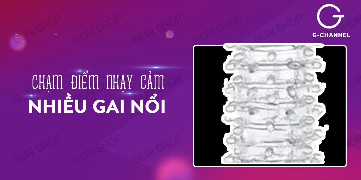 Bao cao su đôn dên Baile Pharaon silicon gai tăng khoái cảm