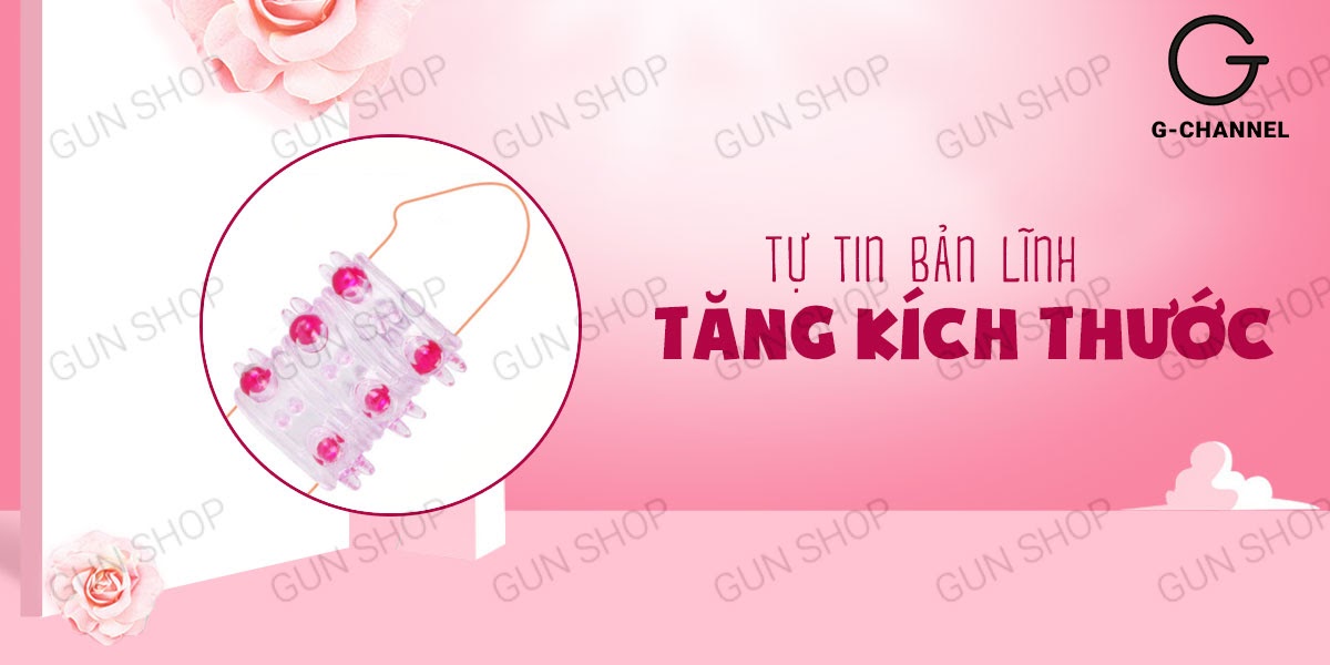 Bao cao su đôn dên khúc gai bi silicon tăng kích thước an toàn