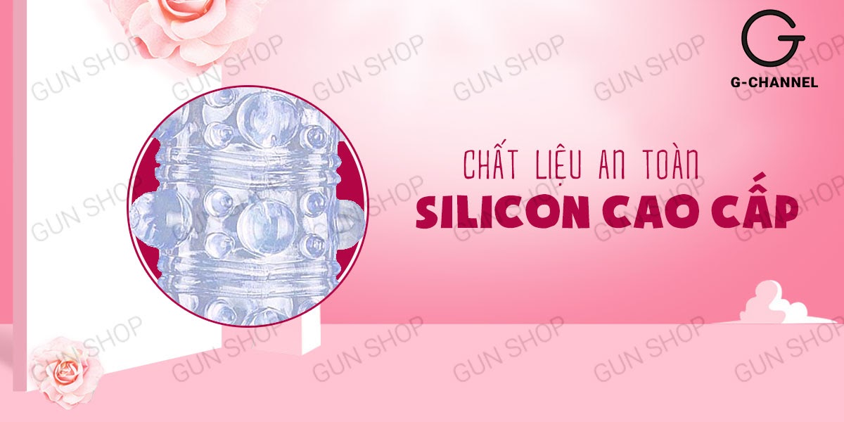Bao cao su đôn dên khúc gai bi silicon tăng kích thước an toàn
