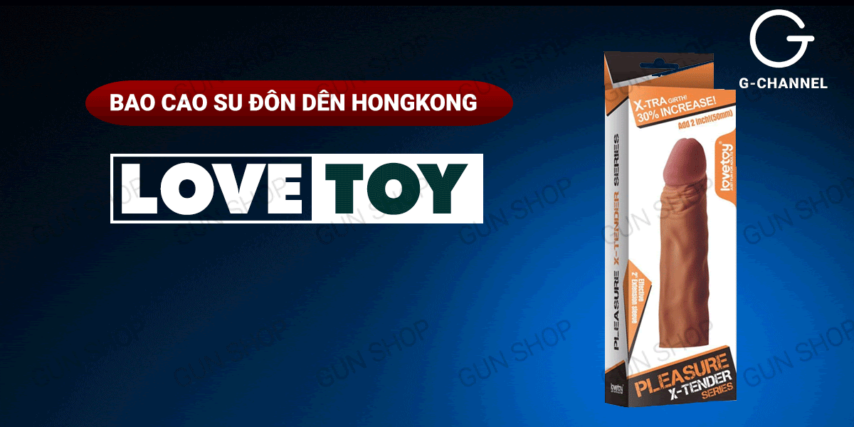 Bao cao su đôn dên Lovetoy tăng kích thước an toàn kích thích mê say