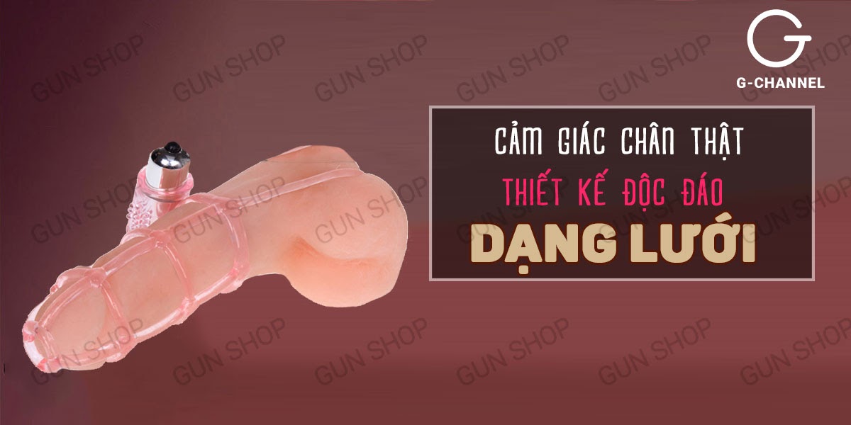 Bao cao su đôn dên lưới rung Sweet Case tăng khoái cảm