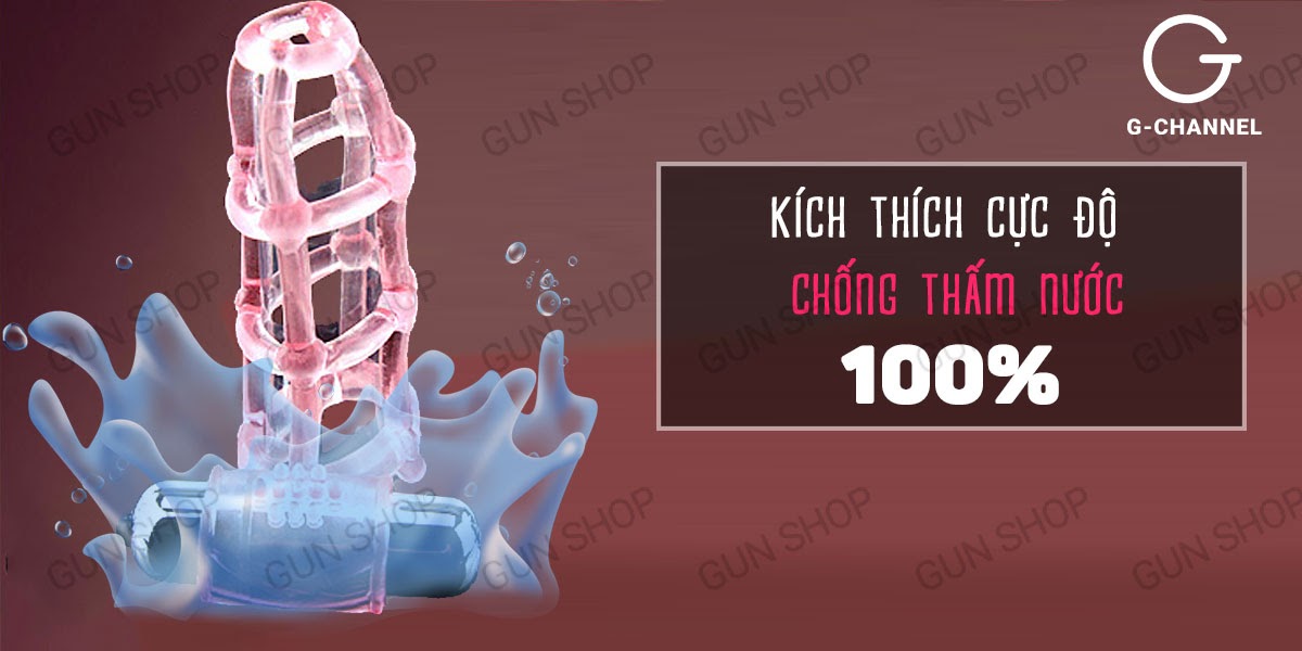 Bao cao su đôn dên lưới rung Sweet Case tăng khoái cảm
