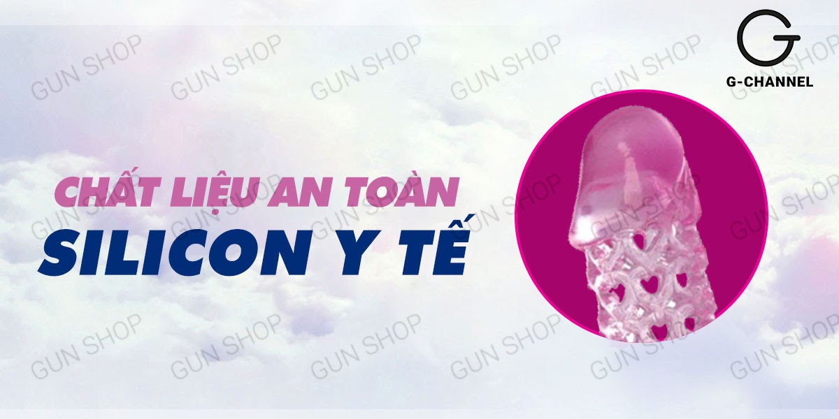Bao cao su đôn dên silicon rung Baile Hoa hồng tăng khoái cảm