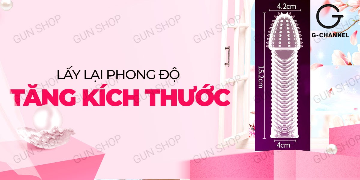 Bao cao su đôn dên Aichao gân gai tăng kích thước kéo dài thời gian