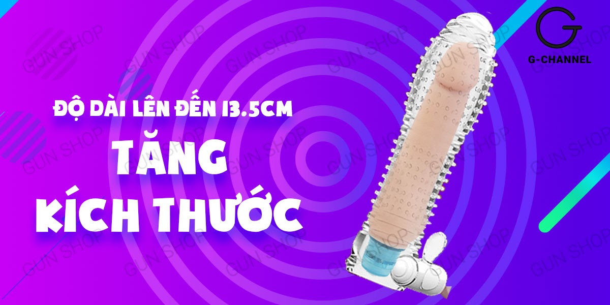 Bao cao su đôn dên rung kích thích tăng khoái cảm Aichao Cam