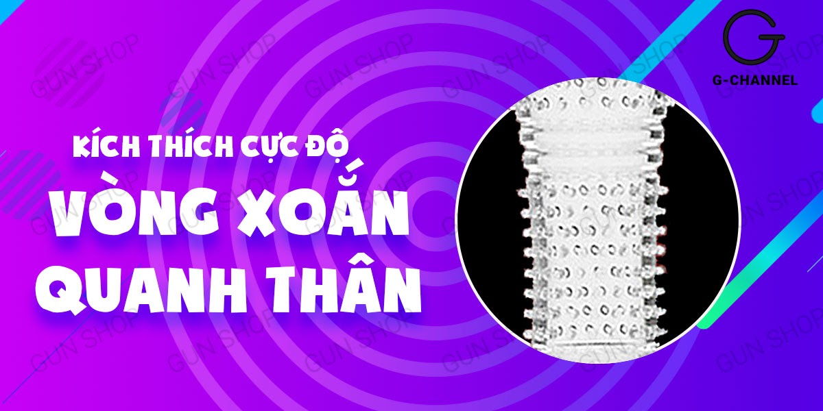 Bao cao su đôn dên rung kích thích tăng khoái cảm Aichao Cam