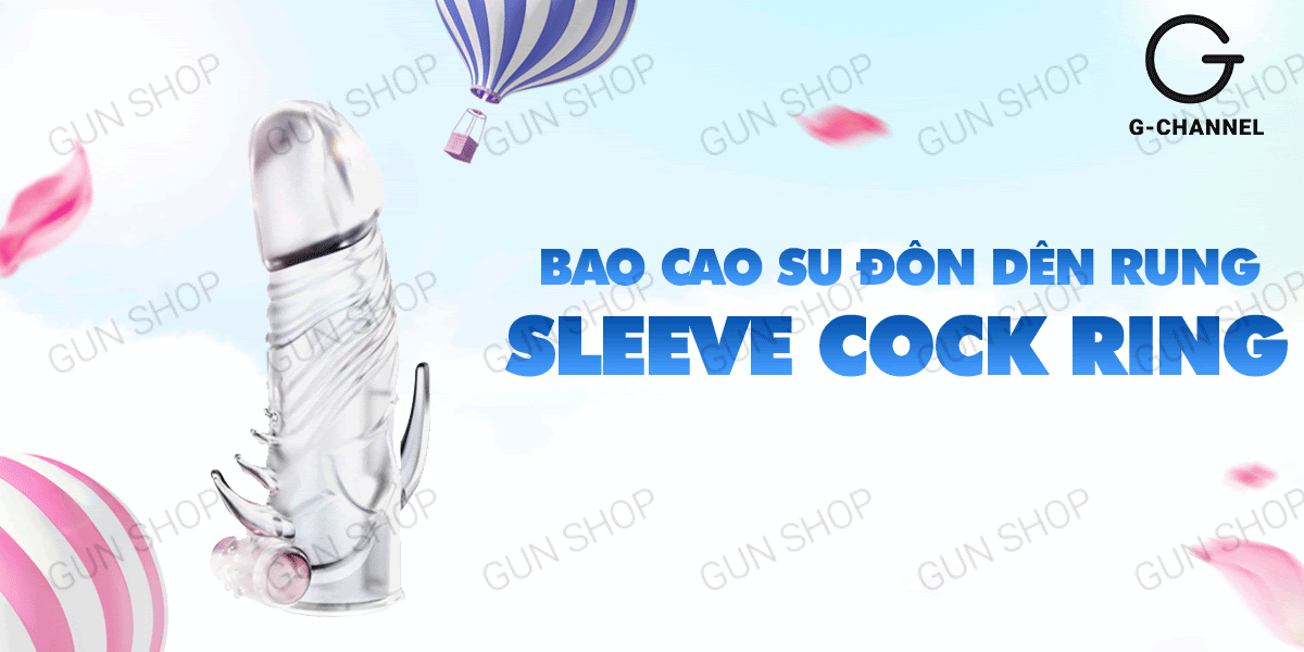 Bao cao su rung đôn dên Sleeve Cock Ring tăng khoái cảm