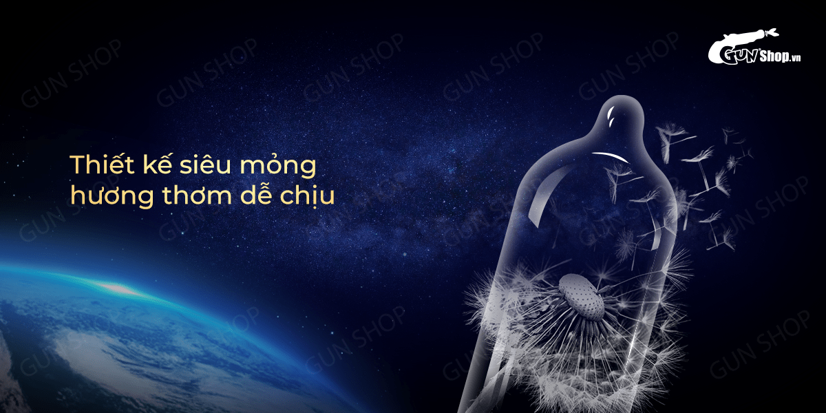 Bao cao su Durex Fetherlite Feel siêu mỏng gel bôi trơn 12 cái chính hãng
