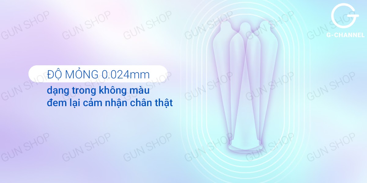 Bao cao su Durex Invisible siêu mỏng an toàn mềm mại hộp 10 cái