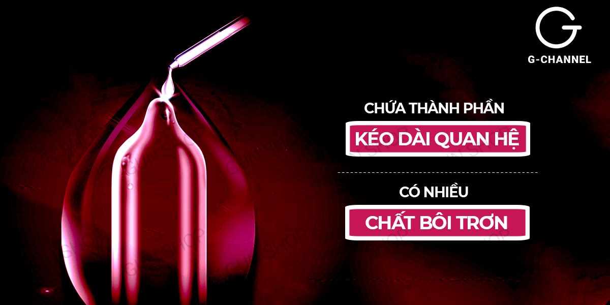 Bao cao su Feel 4 in 1 kéo dài mạnh mẽ an toàn hộp 12