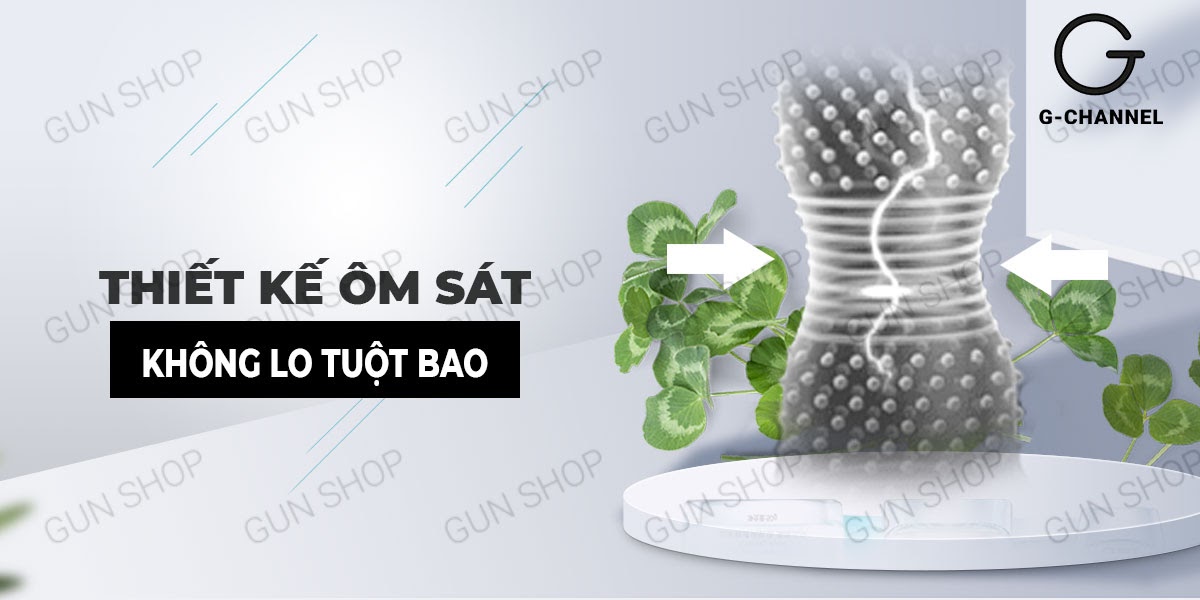 Bao cao su Gallant 3 trong 1 kéo dài siêu mỏng gân nổi hộp 10 cái