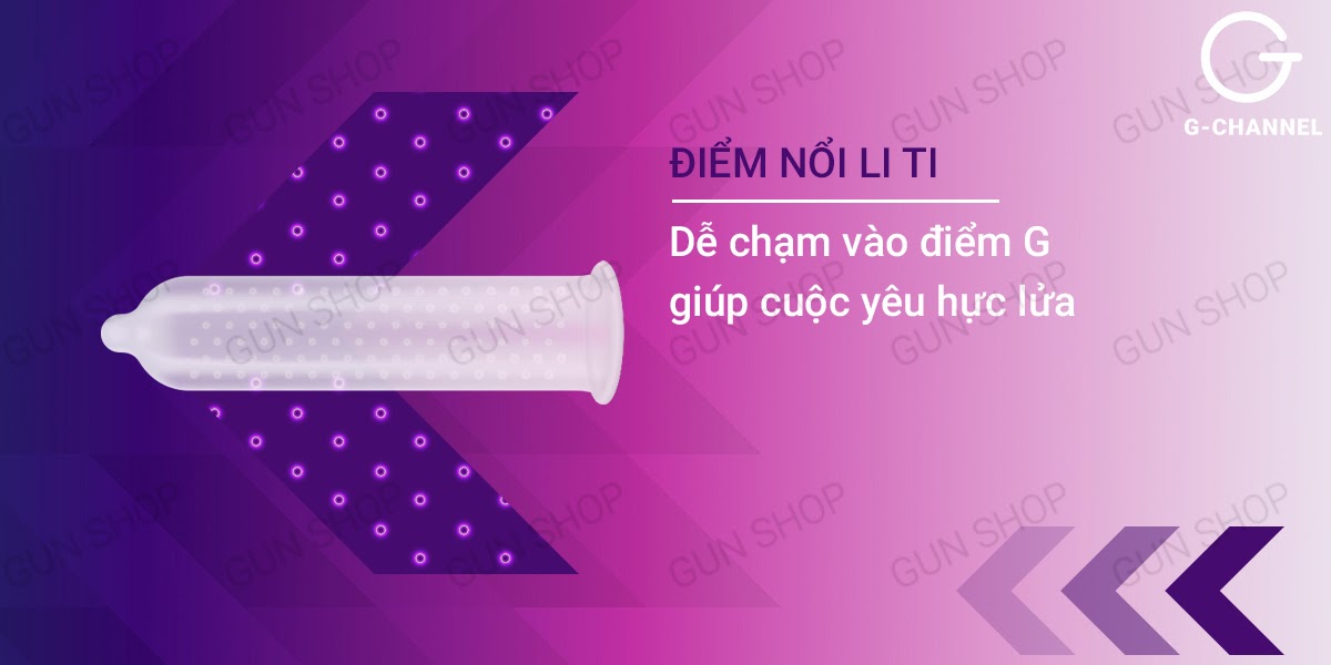 Bao cao su Human hương dâu điểm nổi hộp 120 cái giá tốt