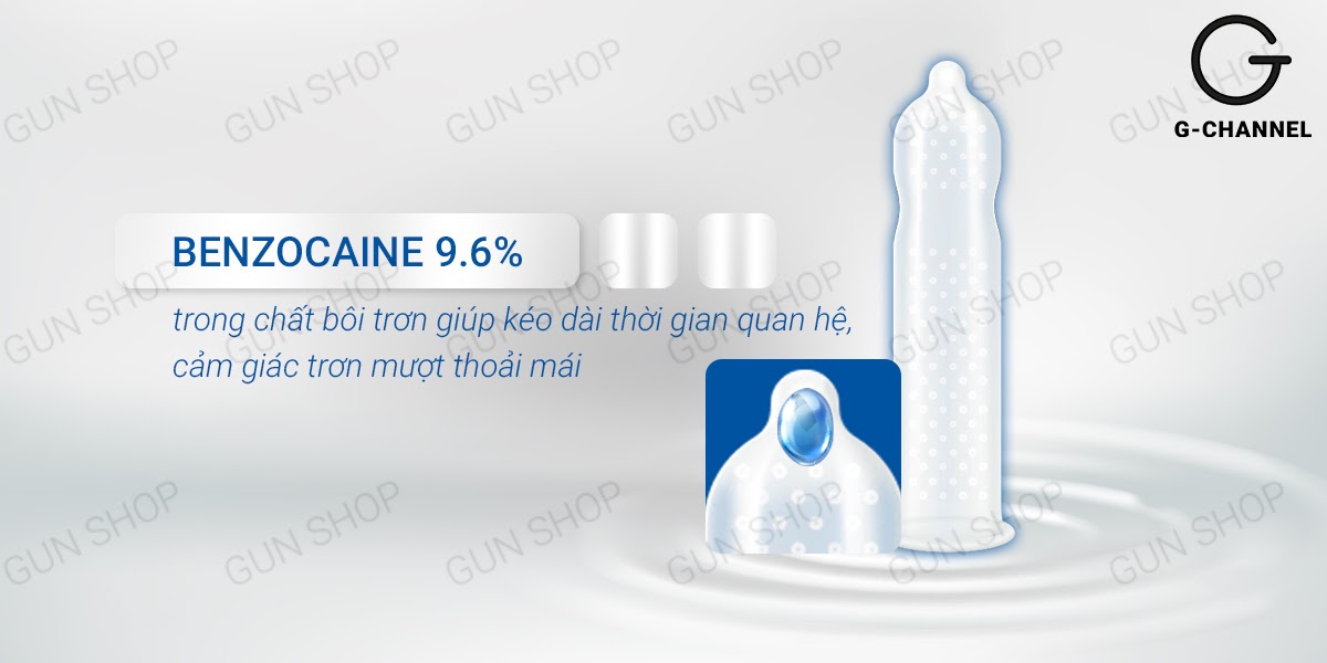 Bao cao su Innova Đen gân gai kích thích kéo dài thời gian 12 cái