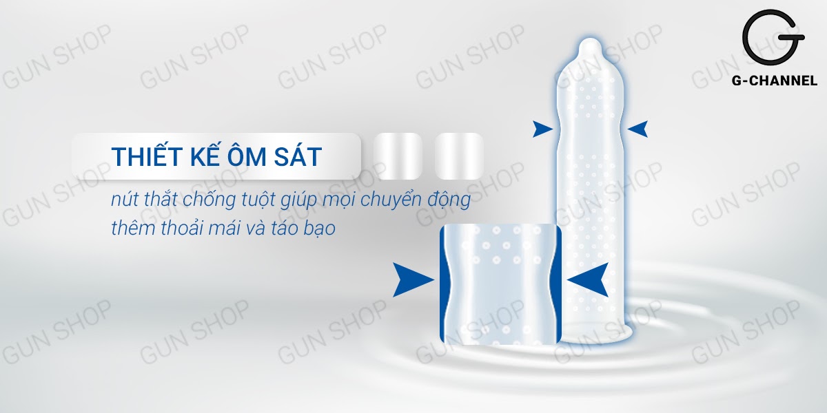 Bao cao su Innova Đen gân gai kích thích kéo dài thời gian 12 cái