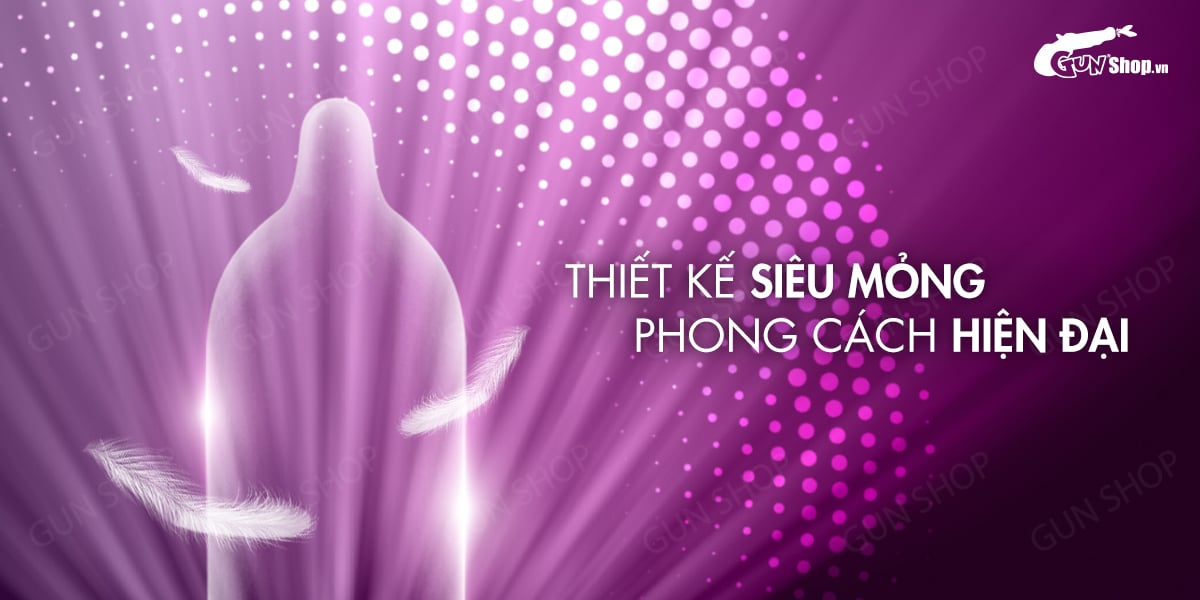 Bao cao su Mingliu siêu mỏng hộp 10 bao cảm giác chân thật kích thích