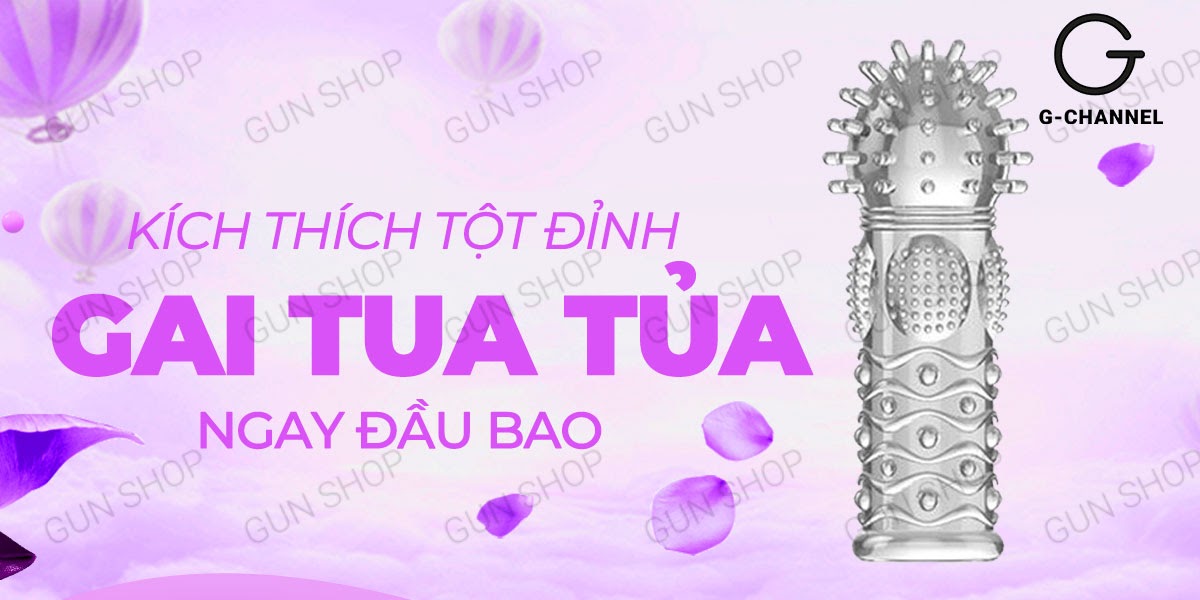 Bao cao su ngón tay Aichao gai nổi lớn kích thích cực phê