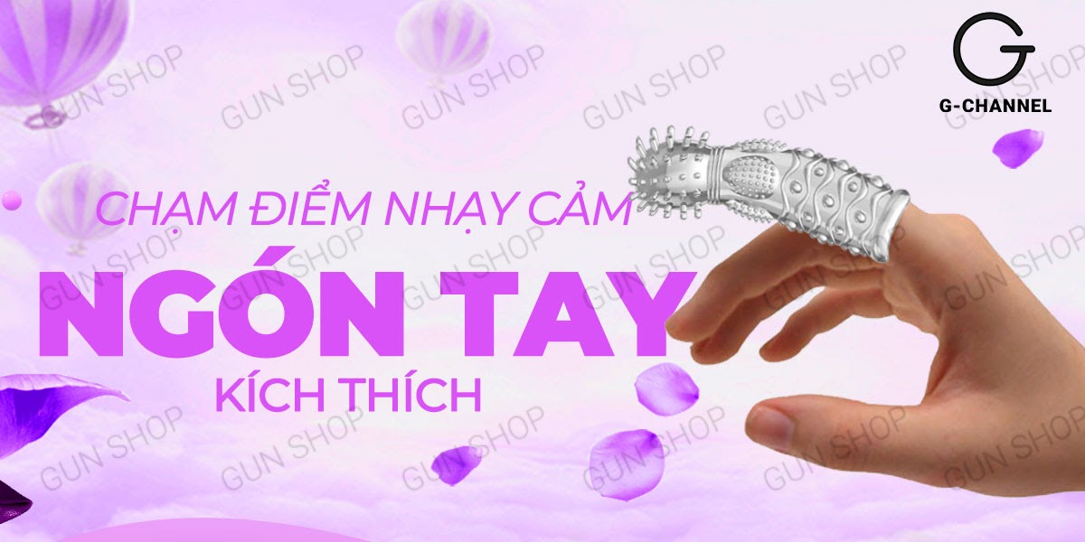 Bao cao su ngón tay Aichao gai nổi lớn kích thích cực phê