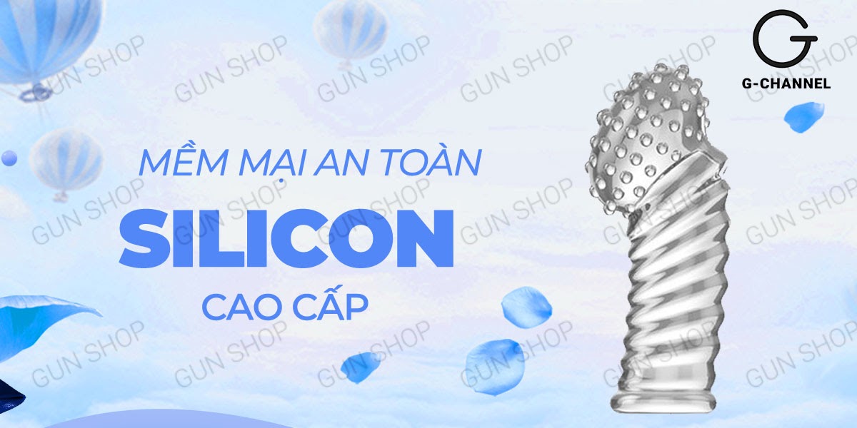 Bao cao su ngón tay Aichao G-spot 2 gai nổi lớn kích thích mạnh mẽ