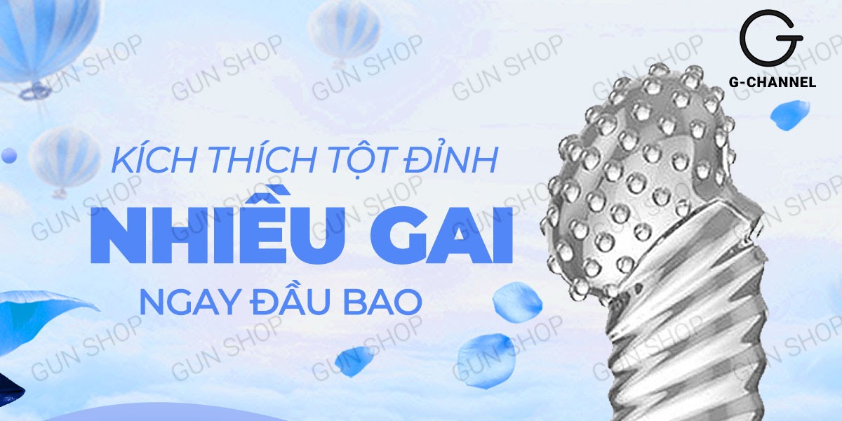 Bao cao su ngón tay Aichao G-spot 2 gai nổi lớn kích thích mạnh mẽ