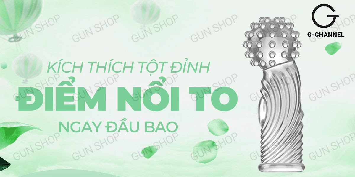 Bao cao su ngón tay Aichao G-spot 3 gai lớn tăng khoái cảm