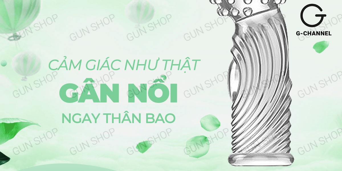 Bao cao su ngón tay Aichao G-spot 3 gai lớn tăng khoái cảm