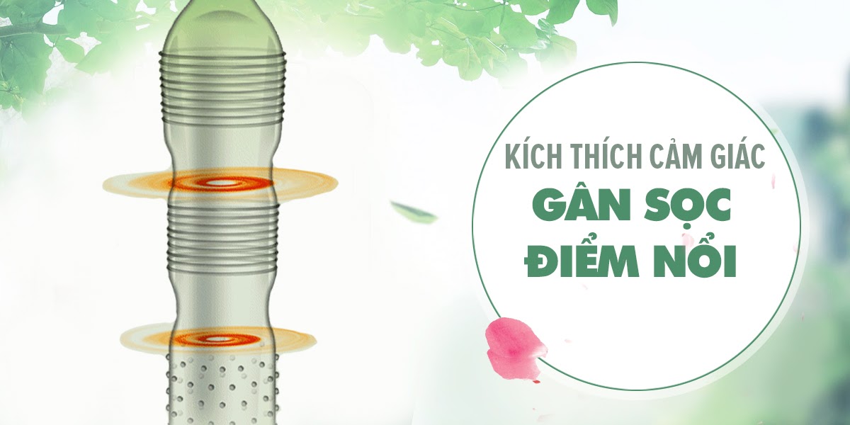 Bao cao su Quinn Pleasure Max Gân Điểm Nổi Hộp 12 cái An toàn Hưng phấn