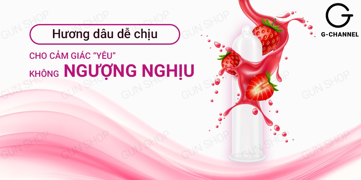 Bao cao su Relax hương dâu quyến rũ - Hộp 12 cái sale