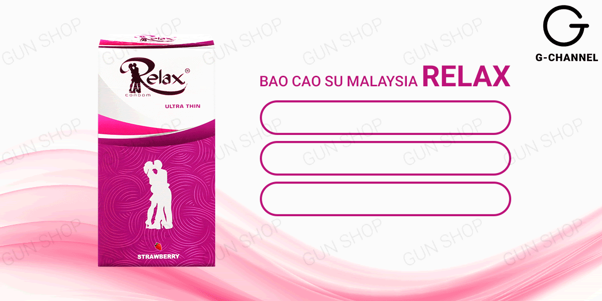 Bao cao su Relax hương dâu quyến rũ - Hộp 12 cái sale