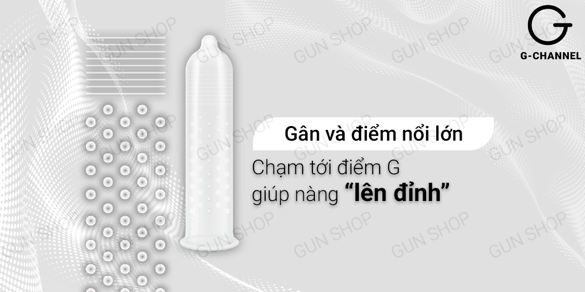 Bao cao su Rocmen Long Shock mỏng gai an toàn kéo dài cực khoái hộp 12