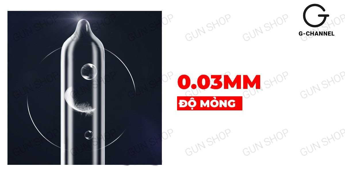 Bao cao su Runbo gân gai lớn hộp 6 siêu mỏng kích thích mạnh