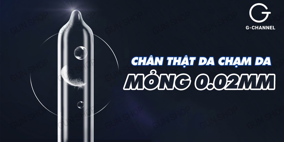 Bao cao su Sagami siêu mỏng 0.02mm, an toàn, hộp 12 cái