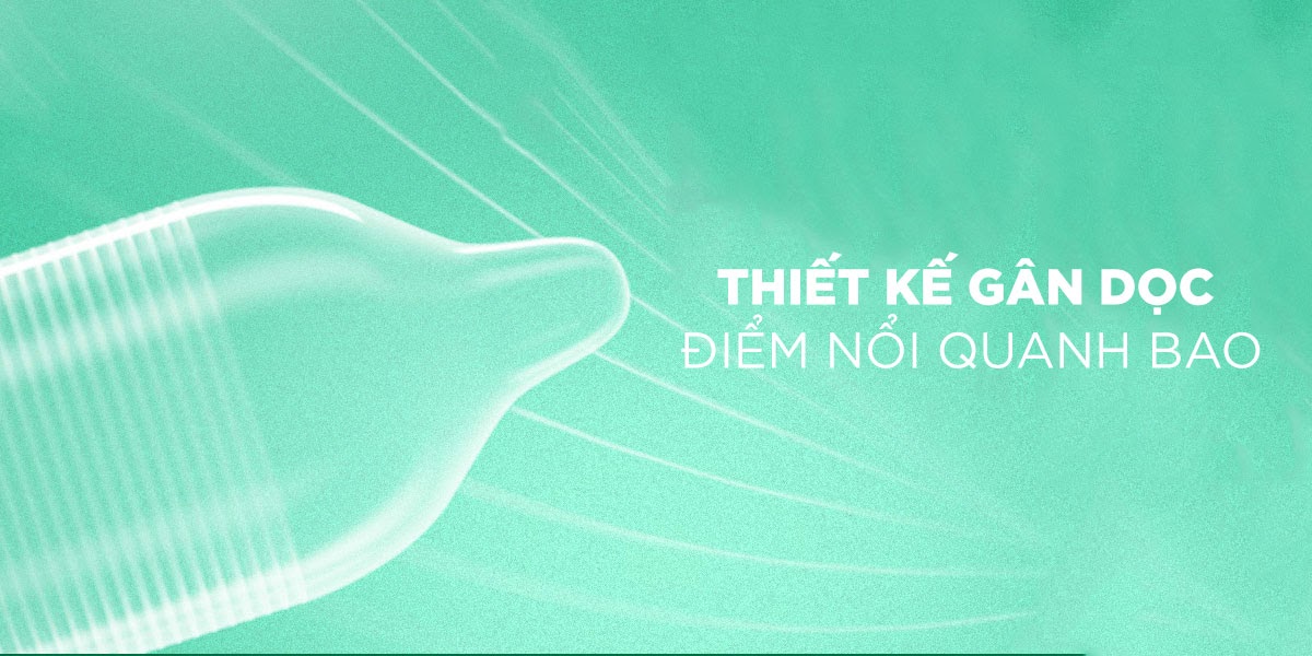 Bao cao su Sagami Type E gân điểm nổi Hộp 5 cái an toàn mềm mại