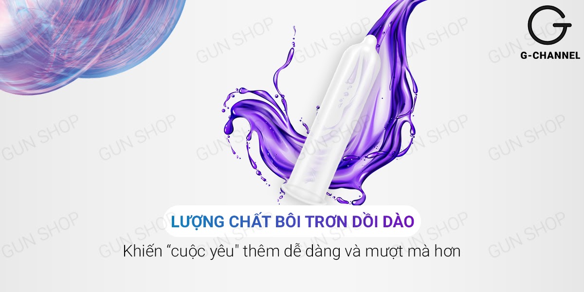 Bao cao su Shell Intense siêu mỏng 0.04mm co giãn tốt hộp 10 cái