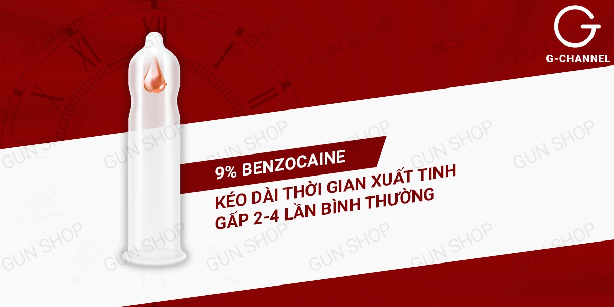 Bao cao su Shell Performax 6 in 1 Hộp 10 cái Kéo dài siêu mỏng