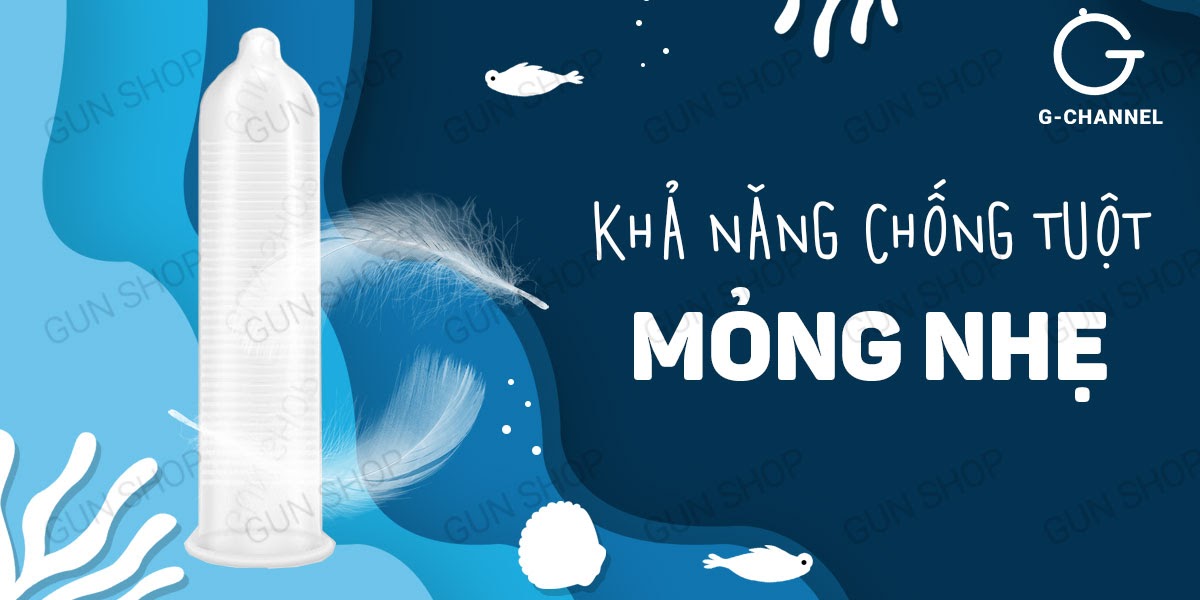 Bao cao su Shell Seahorse mát lạnh kéo dài thời gian hộp 3 cái