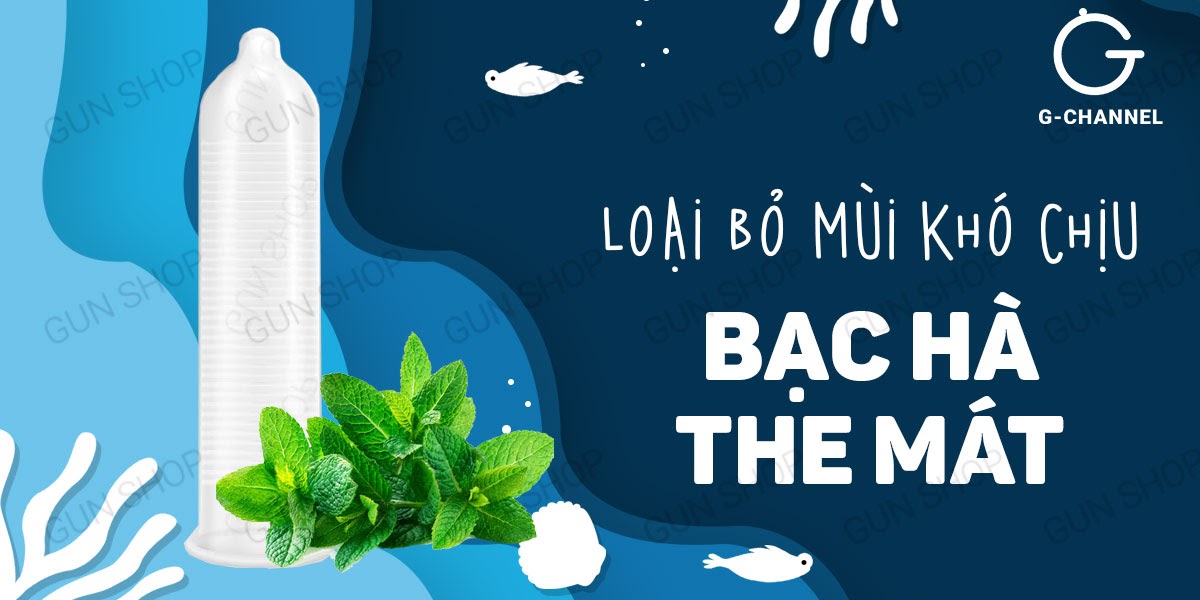 Bao cao su Shell Seahorse mát lạnh kéo dài thời gian hộp 3 cái